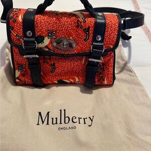 Mulberry red and Black crossbody Bag